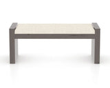 Canadel Loft Upholstered Bench 5073 in FT InsideOut® and 29 Hazelnut Washed, back view