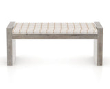 Canadel Loft Upholstered Bench 5073 in OZ Fabric and 08 Shadow, back view