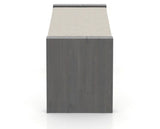 Canadel Loft Upholstered Bench 5073 in TB Fabric and 59 Davy's Grey, side view