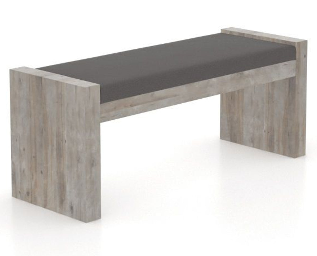 Canadel Loft Upholstered Bench 5073 in 46in Length, three-quarter view