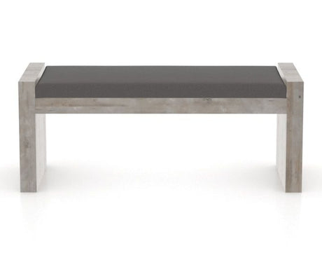 Canadel Loft Upholstered Bench 5073 in 46in Length, front view