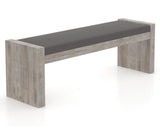 Canadel Loft Upholstered Bench 5073 in 56in Length, three-quarter view