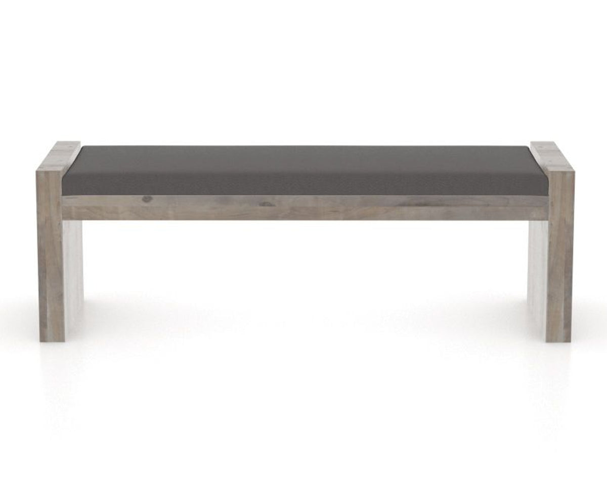 Canadel Loft Upholstered Bench 5073 in 56in Length, back view