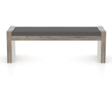 Canadel Loft Upholstered Bench 5073 in 56in Length, back view
