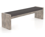 Canadel Loft Upholstered Bench 5073 in 70in Length, three-quarter view