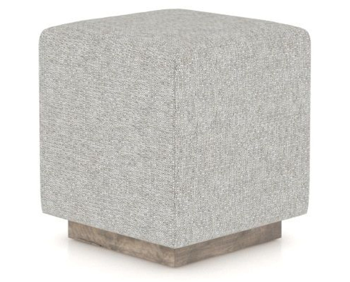 Canadel Loft Upholstered Bench 5169 in 7C Fabric and 08 Shadow, three-quarter view