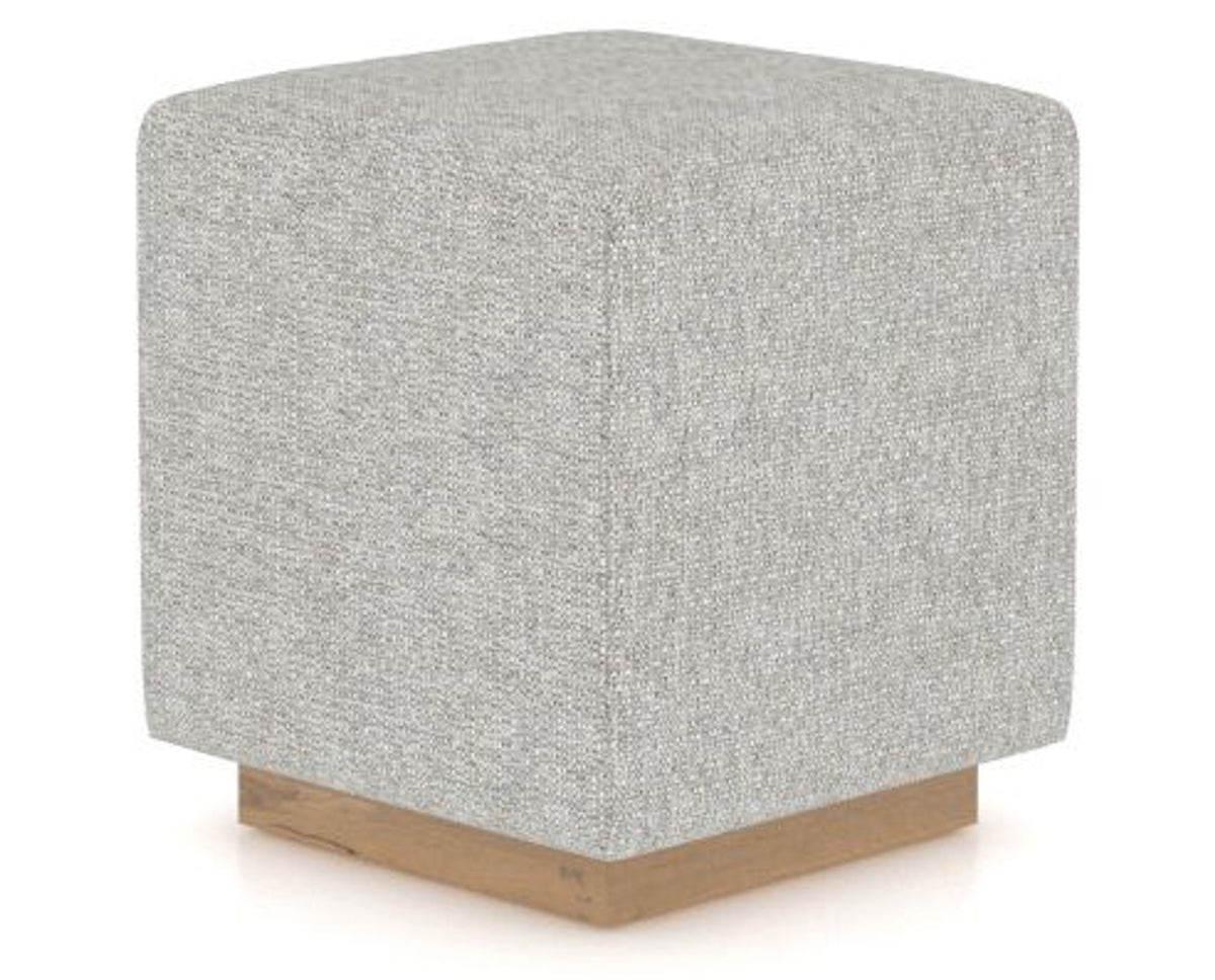 Canadel Loft Upholstered Bench 5169 in 7C Fabric and 20 Caramel Washed, three-quarter view