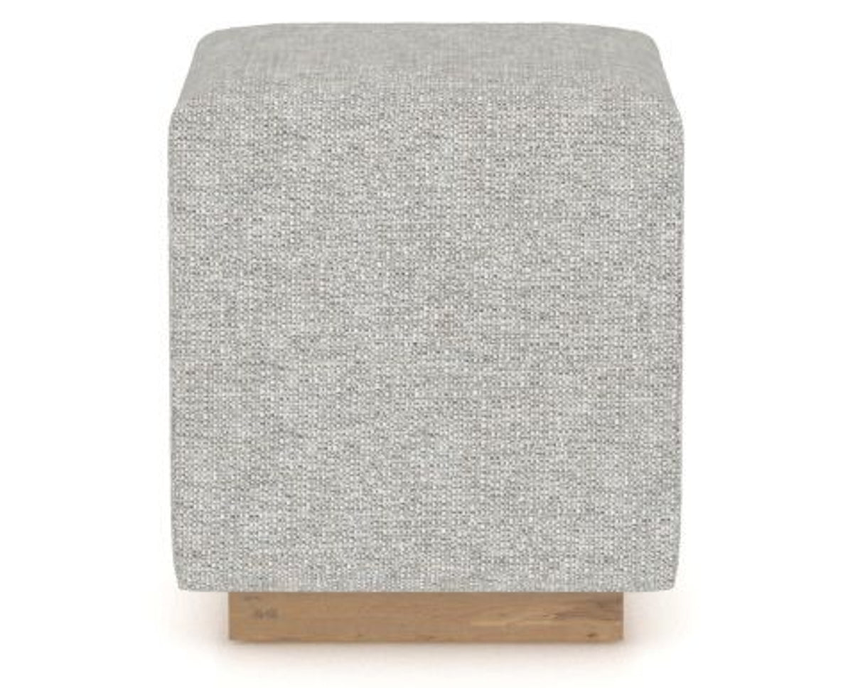 Canadel Loft Upholstered Bench 5169 in 7C Fabric and 20 Caramel Washed, side view