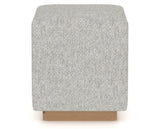 Canadel Loft Upholstered Bench 5169 in 7C Fabric and 20 Caramel Washed, back view