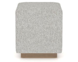 Canadel Loft Upholstered Bench 5169 in 7C Fabric and 25 Pecan Washed, front view