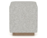 Canadel Loft Upholstered Bench 5169 in 7C Fabric and 25 Pecan Washed, side view
