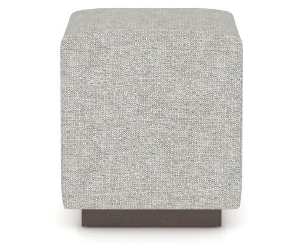 Canadel Loft Upholstered Bench 5169 in 7C Fabric and 29 Hazelnut Washed, side view