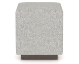 Canadel Loft Upholstered Bench 5169 in 7C Fabric and 29 Hazelnut Washed, back view