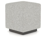 Canadel Loft Upholstered Bench 5169 in 7C Fabric and 59 Davy's Grey, three-quarter view