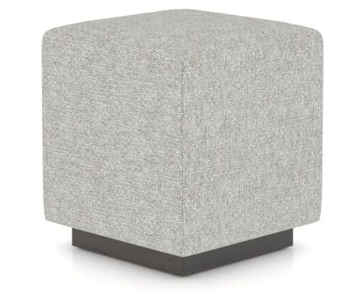 Canadel Loft Upholstered Bench 5169 in 7C Fabric and 59 Davy's Grey, three-quarter view