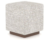 Canadel Loft Upholstered Bench 5169 in FP Crypton® and 19 Cognac Washed, three-quarter view