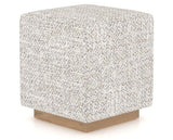 Canadel Loft Upholstered Bench 5169 in FP Crypton® and 20 Caramel Washed, three-quarter view