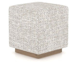 Canadel Loft Upholstered Bench 5169 in FP Crypton® and 25 Pecan Washed, three-quarter view