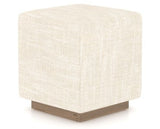 Canadel Loft Upholstered Bench 5169 in FT InsideOut® and 25 Pecan Washed, three-quarter view
