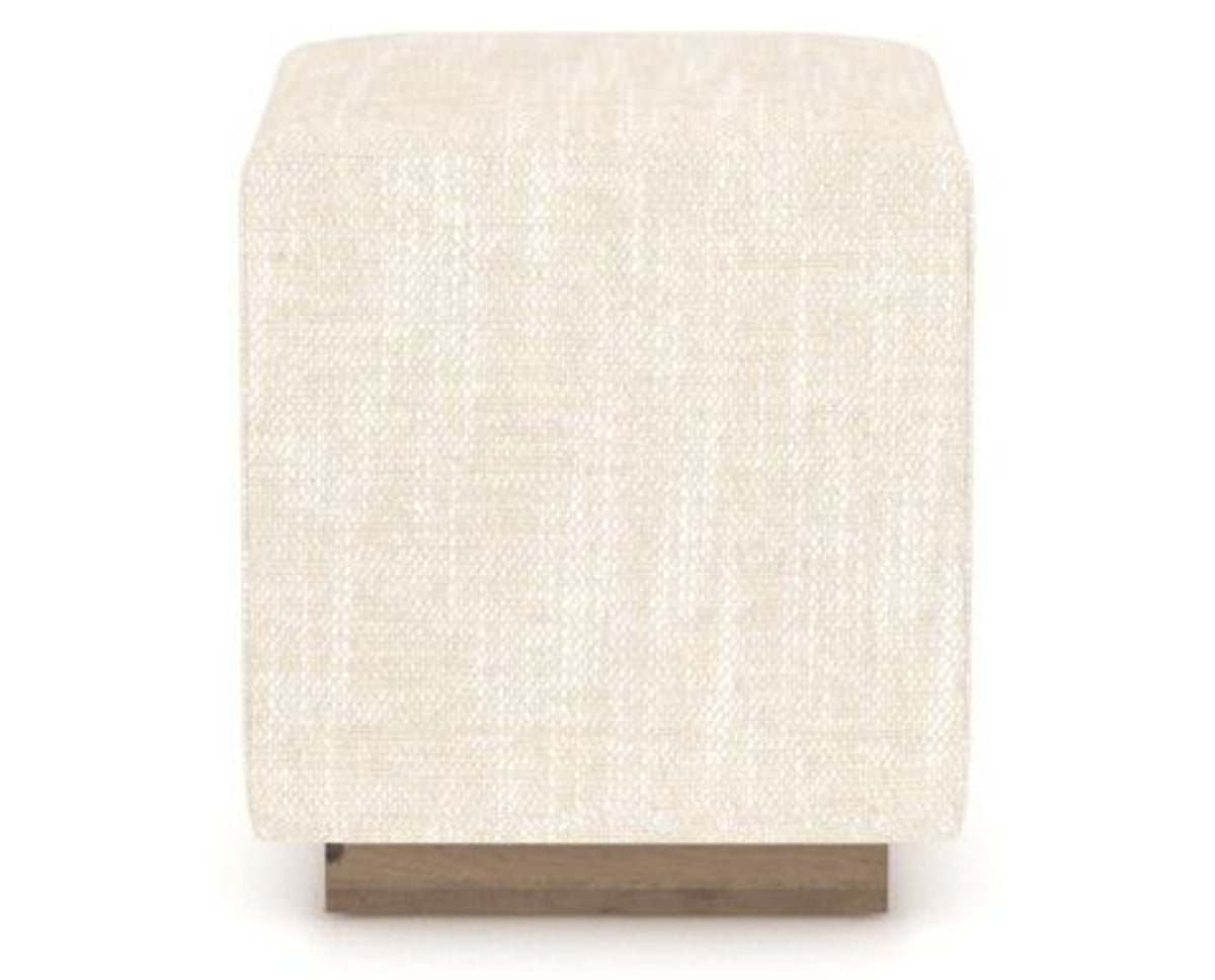 Canadel Loft Upholstered Bench 5169 in FT InsideOut® and 25 Pecan Washed, back view