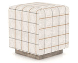 Canadel Loft Upholstered Bench 5169 in OZ Fabric and 08 Shadow, three-quarter view