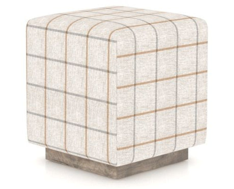 Canadel Loft Upholstered Bench 5169 in OZ Fabric and 08 Shadow, three-quarter view