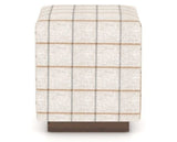 Canadel Loft Upholstered Bench 5169 in OZ Fabric and 19 Cognac Washed, back view