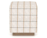 Canadel Loft Upholstered Bench 5169 in OZ Fabric and 25 Pecan Washed, side view