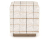 Canadel Loft Upholstered Bench 5169 in OZ Fabric and 25 Pecan Washed, back view
