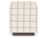 Canadel Loft Upholstered Bench 5169 in OZ Fabric and 29 Hazelnut Washed, side view