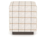 Canadel Loft Upholstered Bench 5169 in OZ Fabric and 29 Hazelnut Washed, back view