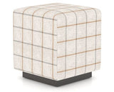 Canadel Loft Upholstered Bench 5169 in OZ Fabric and 59 Davy's Grey, three-quarter view