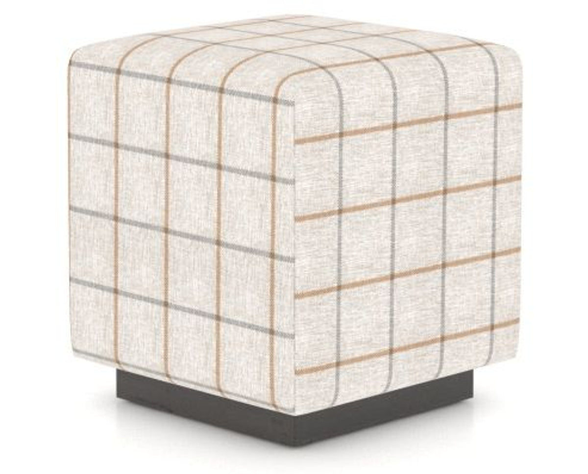 Canadel Loft Upholstered Bench 5169 in OZ Fabric and 59 Davy's Grey, three-quarter view