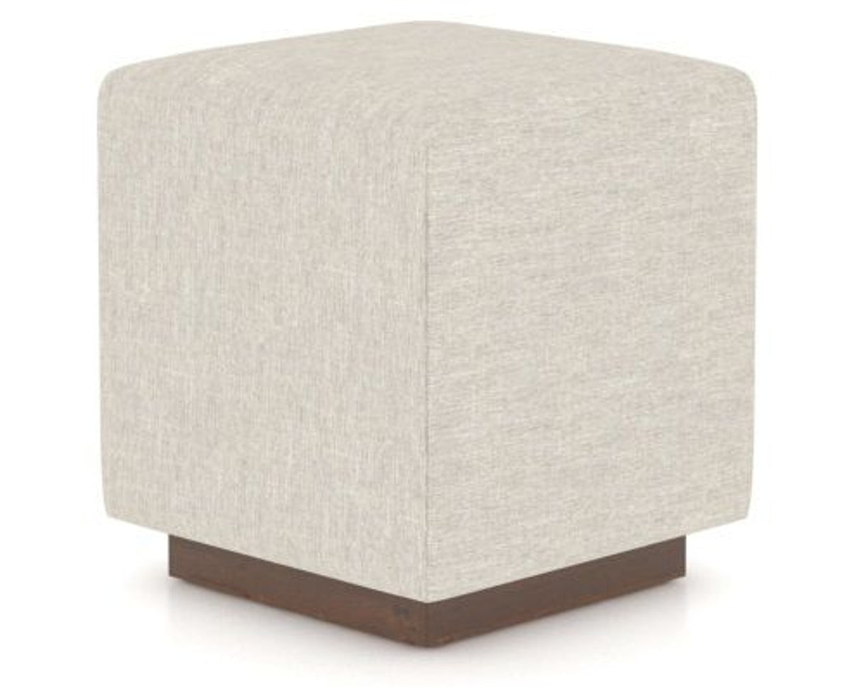 Canadel Loft Upholstered Bench 5169 in TB Fabric and 19 Cognac Washed, three-quarter view
