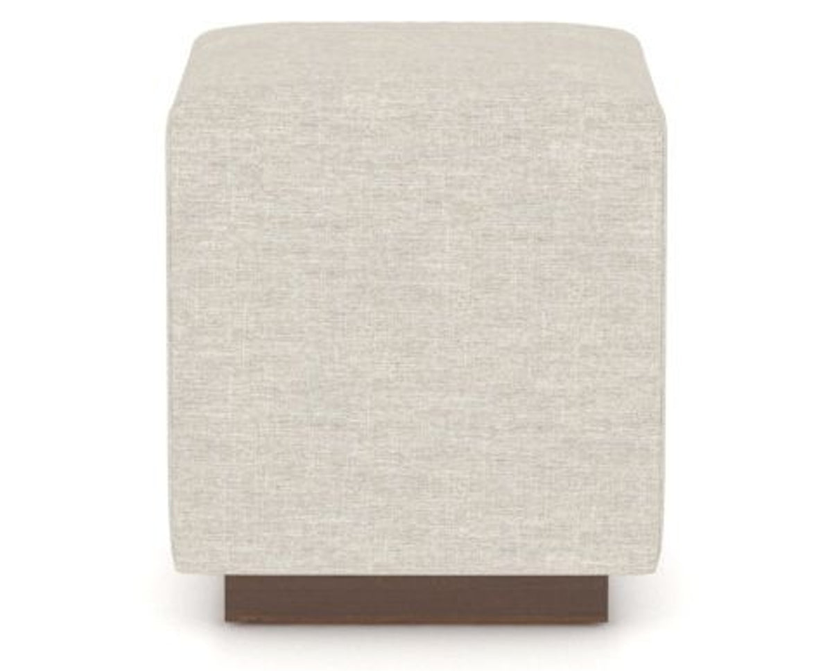Canadel Loft Upholstered Bench 5169 in TB Fabric and 19 Cognac Washed, front view