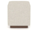 Canadel Loft Upholstered Bench 5169 in TB Fabric and 19 Cognac Washed, side view