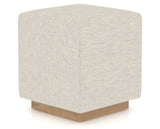 Canadel Loft Upholstered Bench 5169 in TB Fabric and 20 Caramel Washed, three-quarter view
