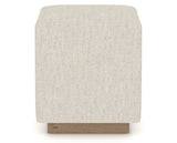 Canadel Loft Upholstered Bench 5169 in TB Fabric and 25 Pecan Washed, side view
