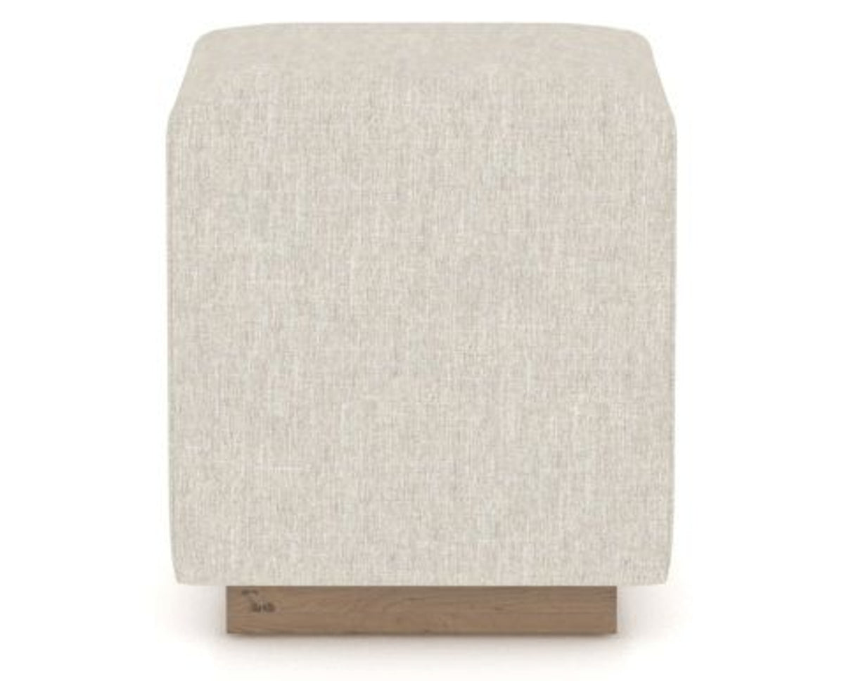 Canadel Loft Upholstered Bench 5169 in TB Fabric and 25 Pecan Washed, side view