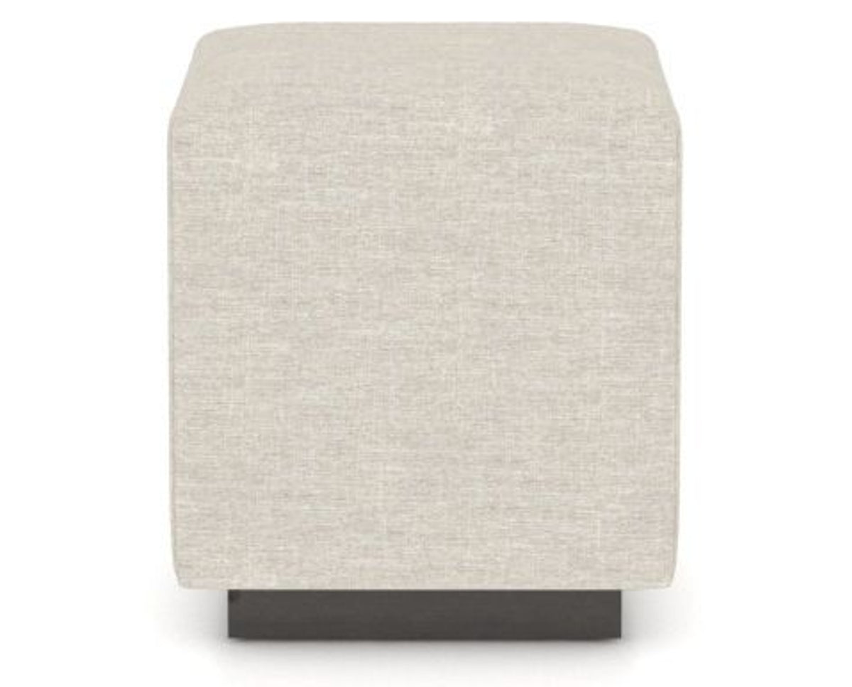 Canadel Loft Upholstered Bench 5169 in TB Fabric and 59 Davy's Grey, back view