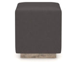 Canadel Loft Upholstered Bench 5169 in Shadow & Faux Leather XU, side view