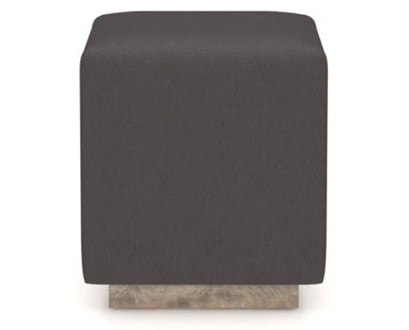 Canadel Loft Upholstered Bench 5169 in Shadow & Faux Leather XU, side view