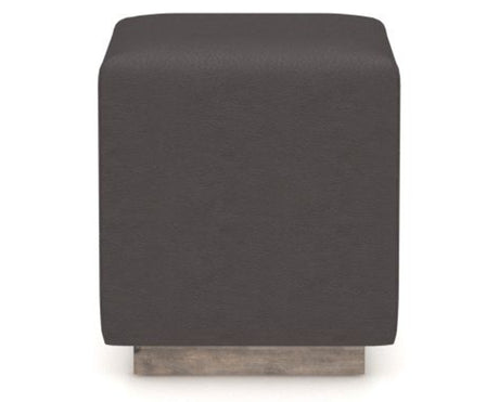 Canadel Loft Upholstered Bench 5169 in Shadow & Faux Leather XU, back view