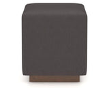 Canadel Loft Upholstered Bench 5169 in XU Faux Leather and 19 Cognac Washed, side view