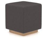 Canadel Loft Upholstered Bench 5169 in XU Faux Leather and 20 Caramel Washed, three-quarter view