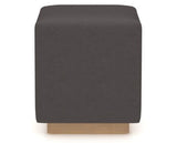 Canadel Loft Upholstered Bench 5169 in XU Faux Leather and 20 Caramel Washed, front view