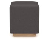 Canadel Loft Upholstered Bench 5169 in XU Faux Leather and 20 Caramel Washed, side view