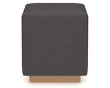 Canadel Loft Upholstered Bench 5169 in XU Faux Leather and 20 Caramel Washed, back view