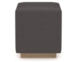 Canadel Loft Upholstered Bench 5169 in XU Faux Leather and 25 Pecan Washed, front view