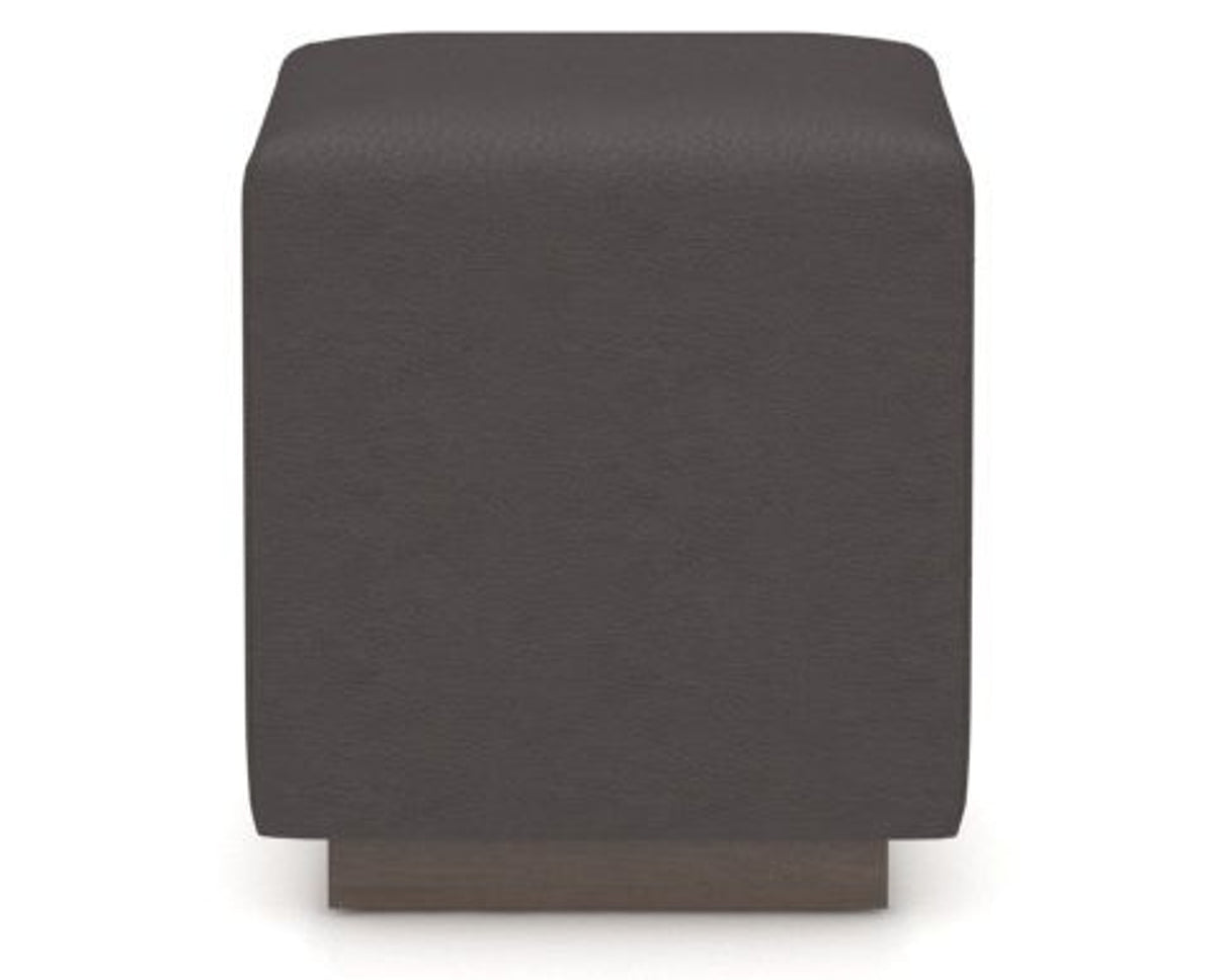 Canadel Loft Upholstered Bench 5169 in XU Faux Leather and 29 Hazelnut Washed, front view